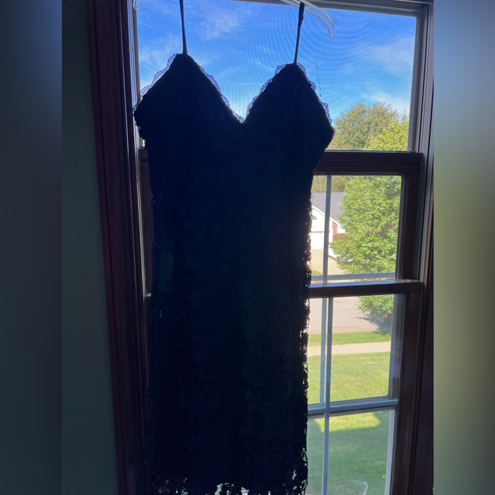 Navy lace dress